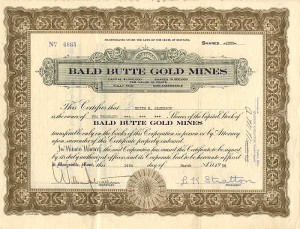 Bald Butte Gold Mines